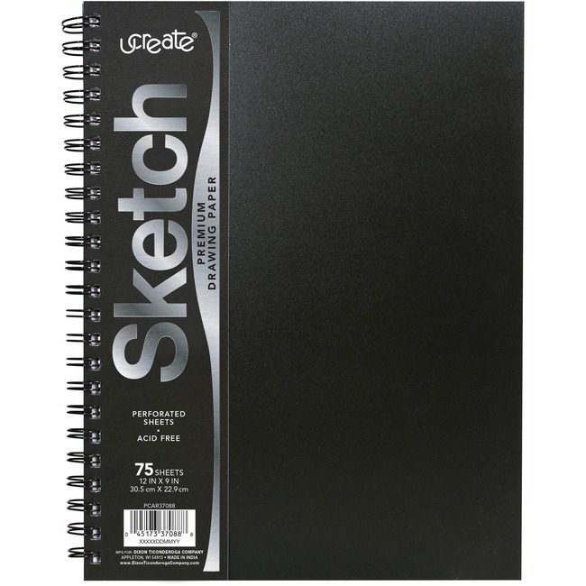 Pacon Corporation Book Sketch Poly Blkcvr 12 PACPCAR37088