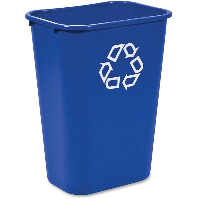 Rubbermaid Commercial Products Container Recycling Dskside RCP295773BLUE