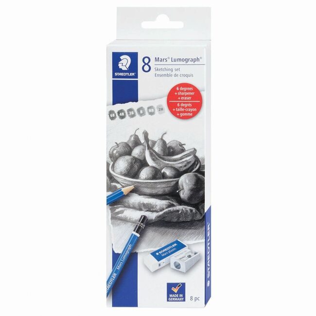 Staedtler Set Sketch Lumograph STD61100C8LU