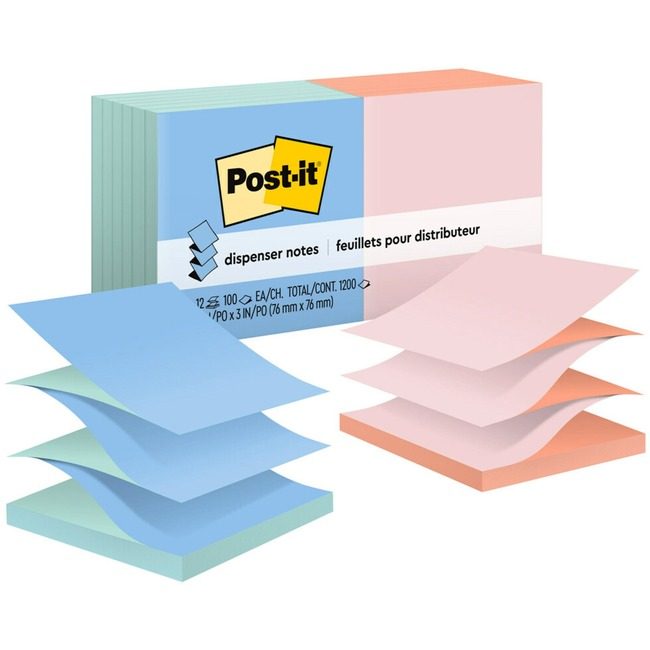 3M Company Notes Popup 3X3 12 Pack Assrtd MMMR330-U-ALT