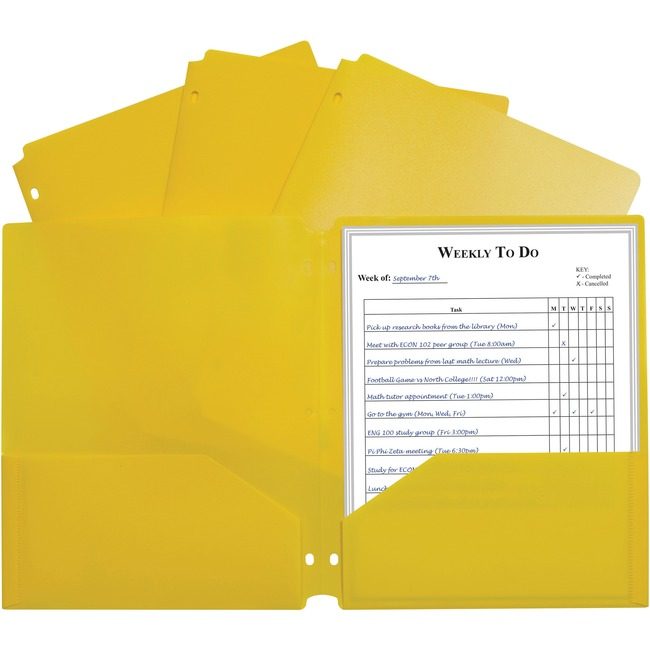 C-Line Products Portfolio Poly Hvywt 3HL Yw CLI33936