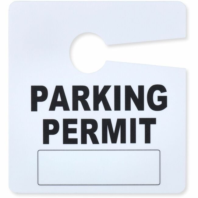 Tatco Permit Prkng Plastic Hngng Red TCO68101