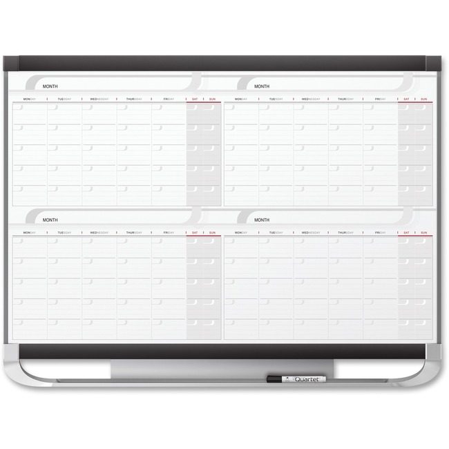 ACCO Brands Quartet Board Calendr 4MNTH Magnetc QRT4MCP43P2