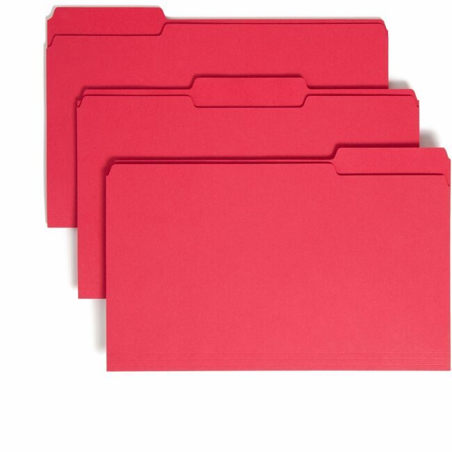 Smead Manufacturing Co. Folder File Legal 1/3 Red SMD17743