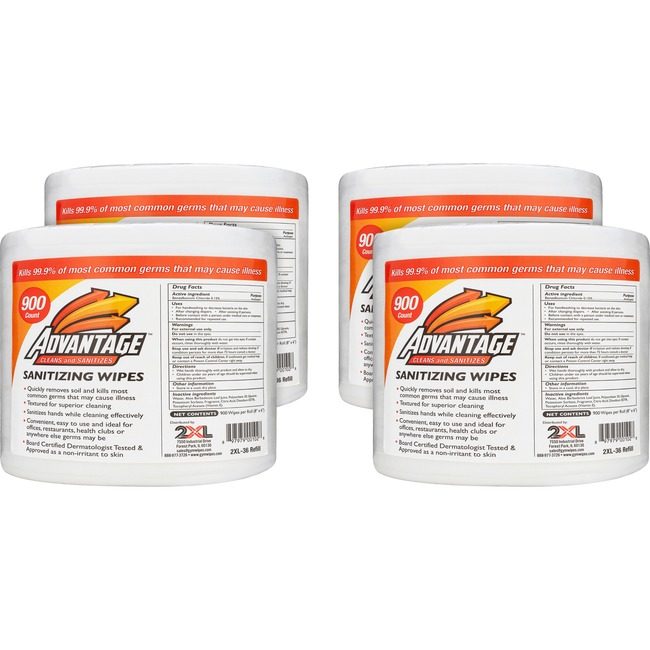 2XL Corporation Refill Gymwipes Advantage TXLL36CT