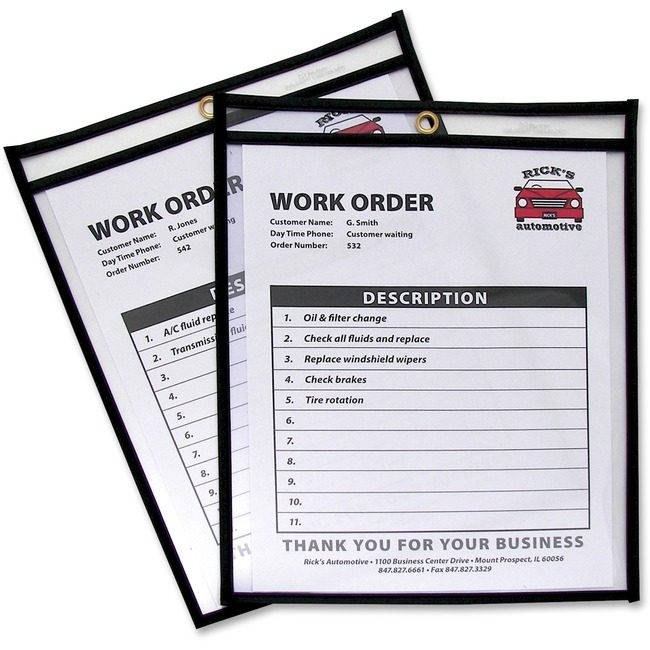 C-Line Products Holder Shopticket 8.5X11 Clear CLI46911