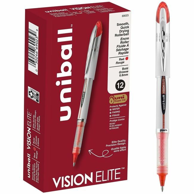 Mitsubishi Pencil Co. / uni-ball Pen Ub Visionelite 0.8MM Red UBC69023