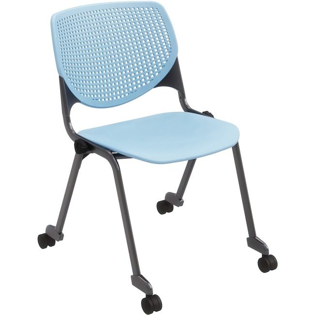 KFI Seating Chair Casters Stk Skyblue KFICS2300BKP35