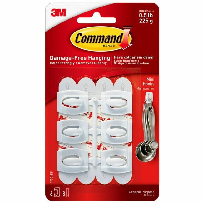 3M Company Hook Rmvbl Adhs Mini WE6PK MMM17006