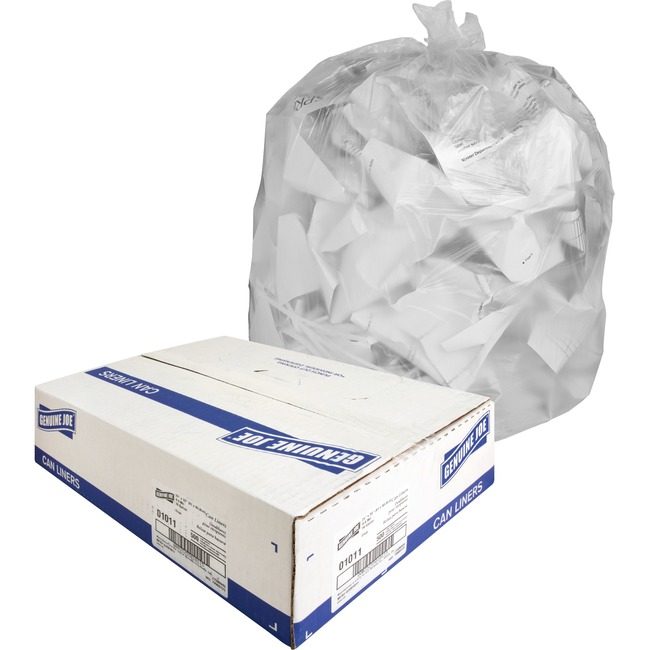 Genuine Joe Liner Ld 24X33 16G .6ML Clear GJO01011