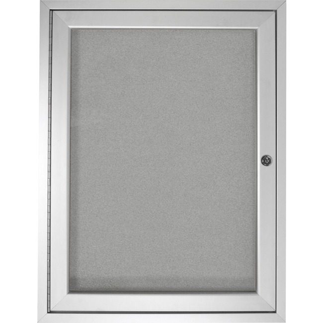 Ghent Manufacturing Board Enc 1DR Alm 24X18 Slv GHEPA12418VX193