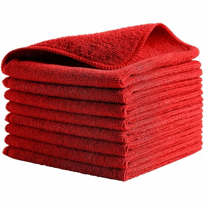 Rubbermaid Commercial Products Cloth Mf Hygen R40 12X12RED RCP1820577