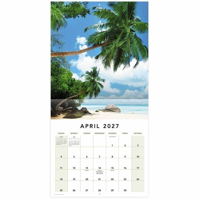 ACCO Brands AT-A-GLANCE Wall Mo 12X12 Paradise AAGLME17810