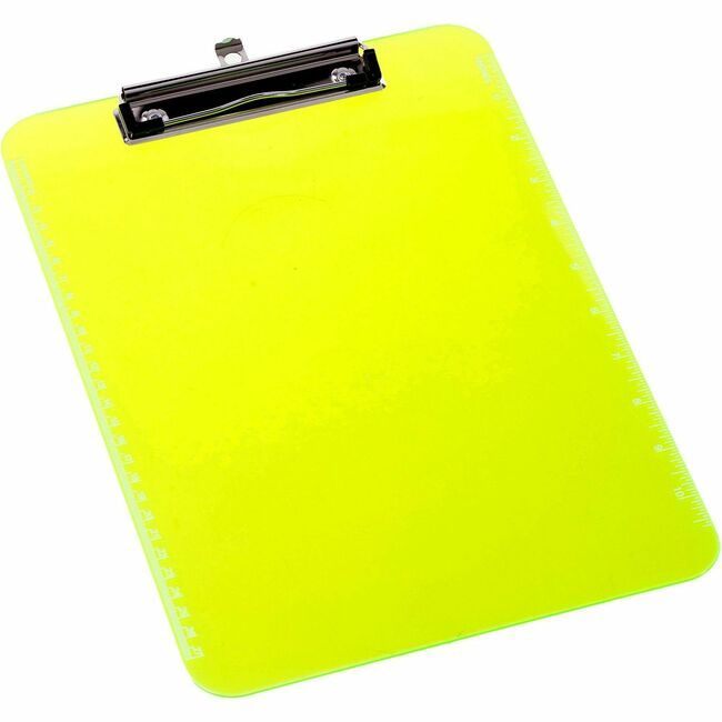 Business Source Clipboard Plastic Neon Grn BSN01867BD