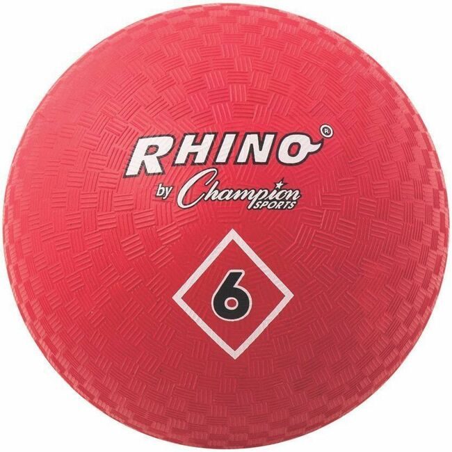 Champion Sports Ball 6" PLAYGROUND Red CSIPG6RD