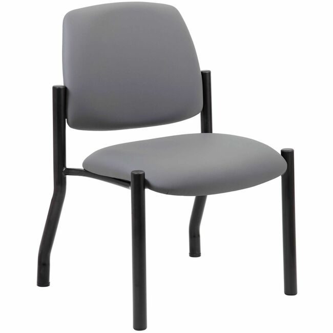 Boss Office Products Chair Guest Antimicrobial Heav BOP9595AMGY