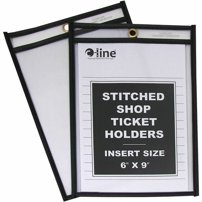 C-Line Products Holder Shopticket 6X9 Cl/Bk CLI46069