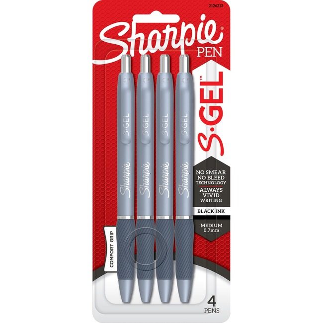 Sharpie / Expo / Prismacolor / Sanford Newell Brands / Sanford Sharpie / Expo / Prismacolor / Pen Sgel Fblue .7MM 4 Count Bla SAN2126213