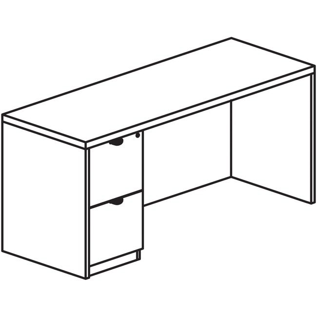Lorell Credenza Left 24X72 Ge LLRPC2472LGE