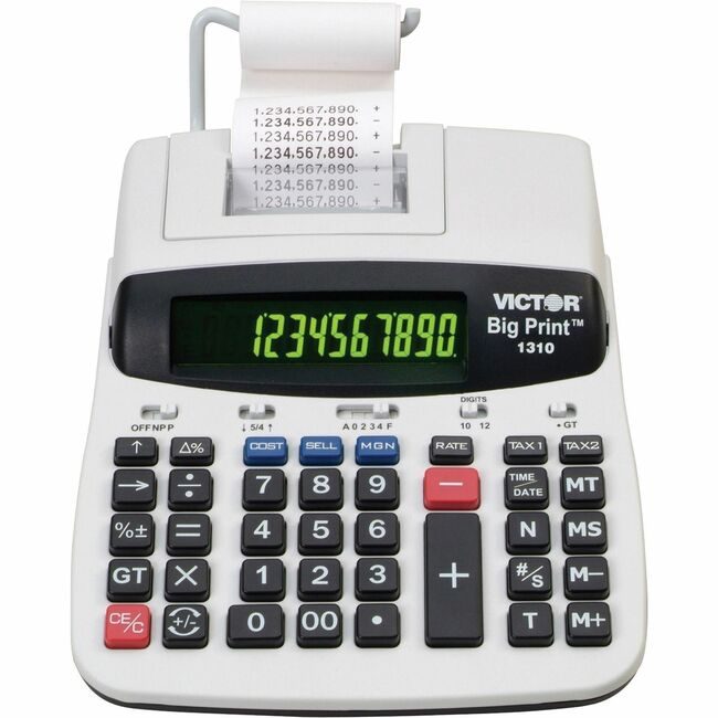 Victor Technology Calc 10DGT Xtralarge Prt VCT1310