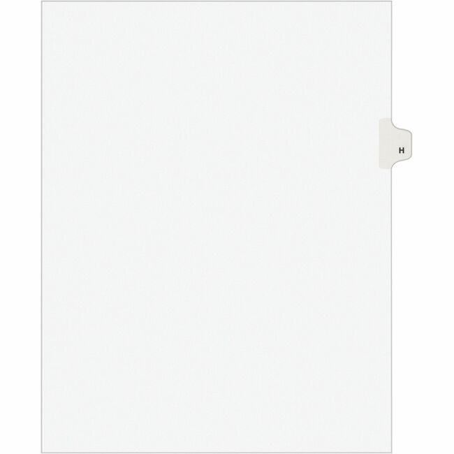 Avery Products Corporation Dividers Index Sidetab H AVE01408