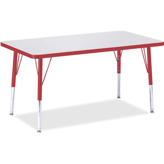Jonti-Craft, Inc. Table Rectangle 24X36 Gy/Rd JNT6478JCE008