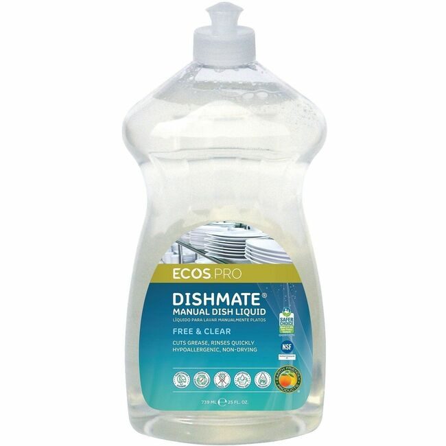 Earth Friendly Products ECOS PRO Dishsoap Liquid F&C 25OZ EOPPL9721/6