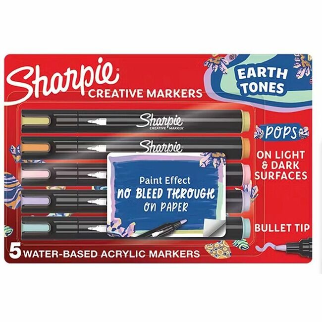 Sharpie / Expo / Prismacolor / Sanford Newell Brands / Sanford Sharpie / Expo / Prismacolor / Marker Shrp BULLCREATE2 5 Count SAN2213328