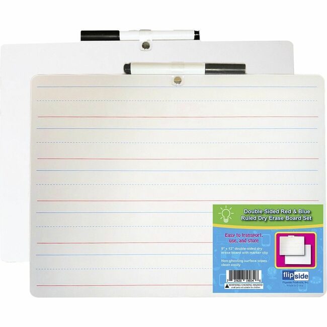 Flipside Products Board Drierase Lined 12 Pack FLP19134