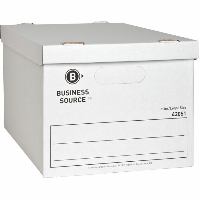 Business Source Box Storage Econ Lt/Lg 12 Pack BSN42051