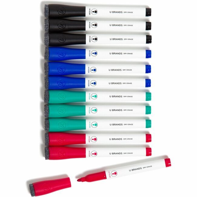 U Brands Markers De Medpt Assorted 12 Count UBR3980U0012