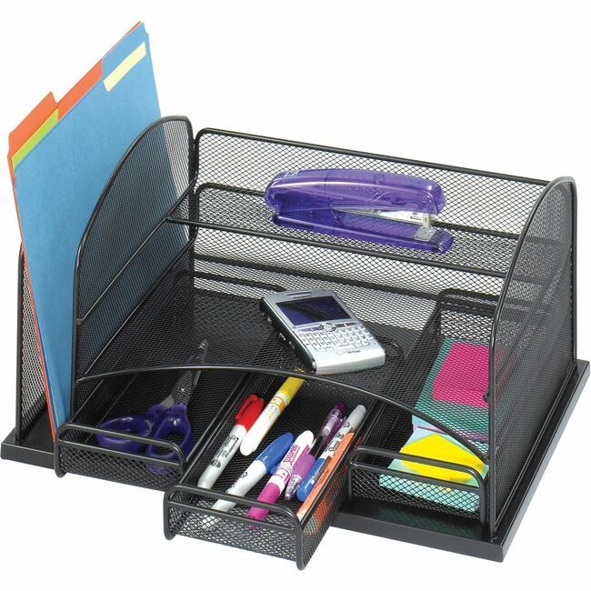 Safco Products Organizer MESH W/3 DRAWERS SAF3252BL