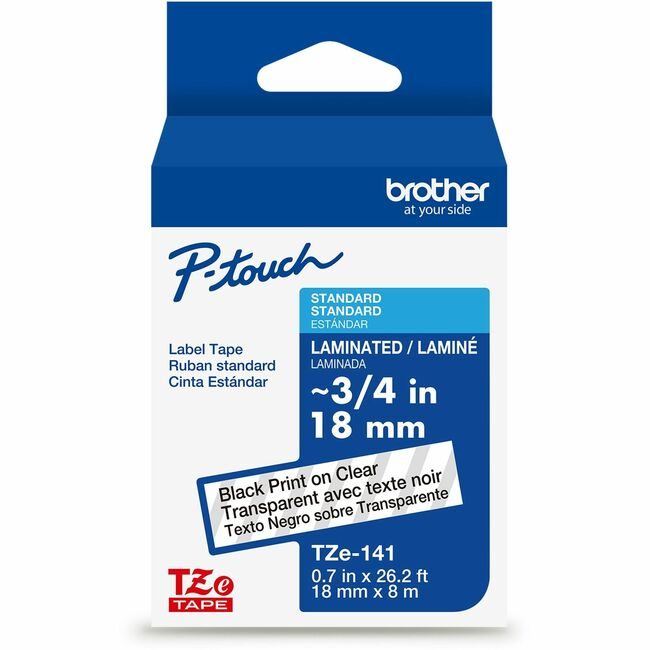 Brother International Cartridge Tape 3/4" Bk/Cl BRTTZE141G