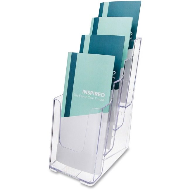 Deflecto Holder Lit Leaflet 4TIER Clear DEF77701