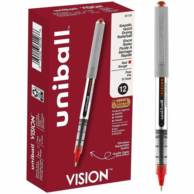 Mitsubishi Pencil Co. / uni-ball Pen Vision 0.7MM Red UBC60139