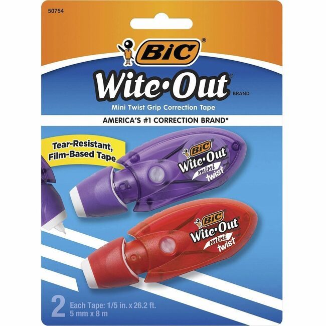 BIC Corporation Tape Correctn Minitwist 2PC BICWOMTP21