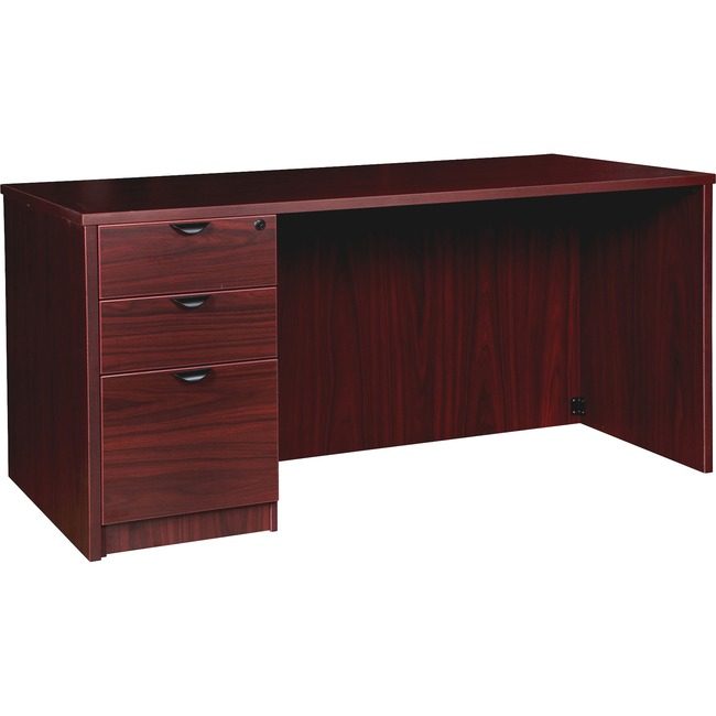 Lorell Desk Single Full Ped 30X66 My LLRPD3066LSPMY