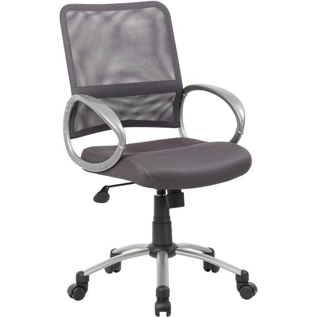 Boss Office Products Mesh Task Chair Charcoal BOPB6416CG