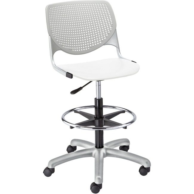KFI Seating Poly Adj Stool W/Perf Bk KFIDS2300B13S8