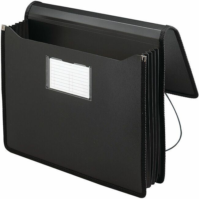 Smead Manufacturing Co. Wallet Expandng Poly Letter Black SMD71500
