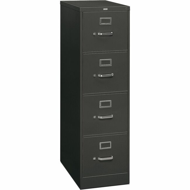 The HON Company Verticalfile 4DRWR Charcoal HON314PS