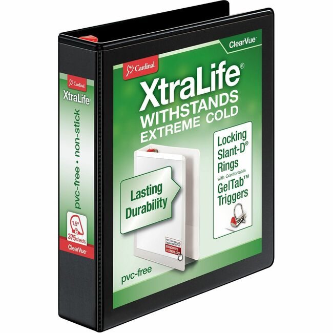 TOPS Products / Cardinal Brands Binder X-Life Dring 1.5" Black CRD26311