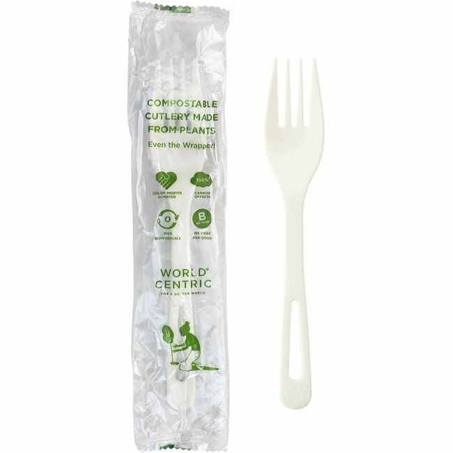 World Centric Fork Tpla 6.3" 750/CT White WORFOPSI