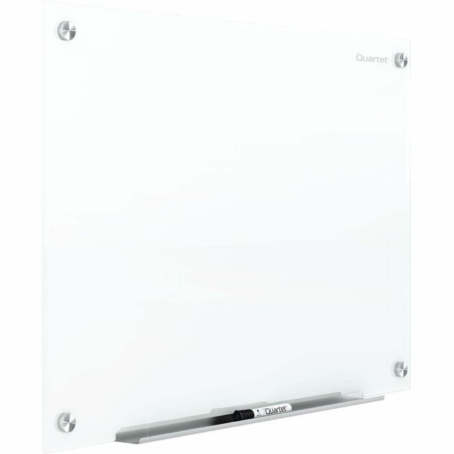 ACCO Brands Quartet Board Glass 4X3 Frameless QRTG24836W