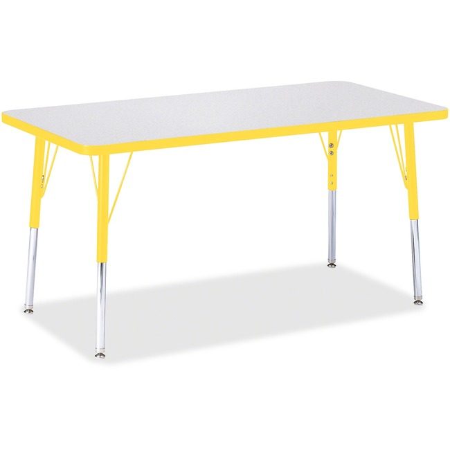 Jonti-Craft, Inc. Table Rectangle 24X48 Gy/Yw JNT6403JCA007