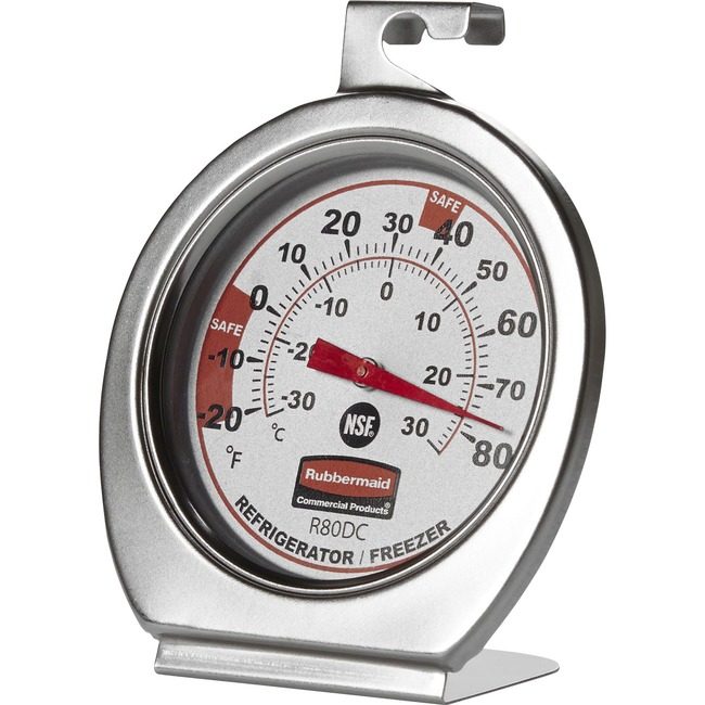 Rubbermaid Commercial Products Thermometer Rfrdg/Frzr Ss RCPPELR80DC