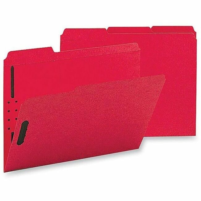 Business Source Folder File Fastenr Letter Red BSN17269