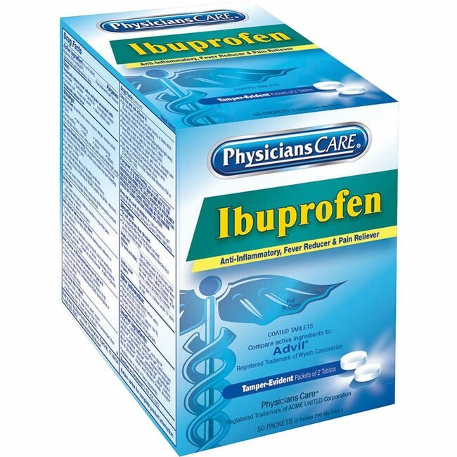 Westcott / Acme United Acme United Corporation Westcott / Tablets Ibuprofen 50 Pack ACM90015