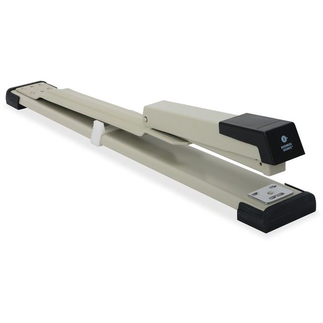 Business Source Stapler Long Reach Gy/Bk BSN62827