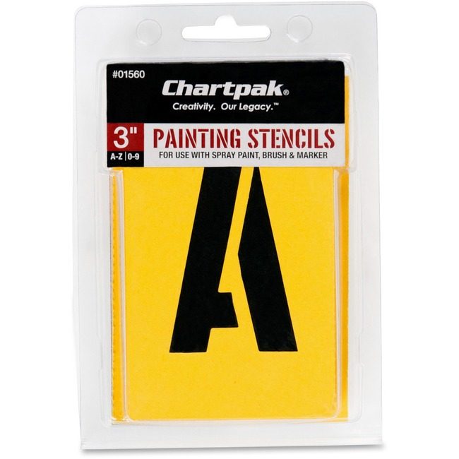 Chartpak Letters/Numbers Stencils Paint CHA01560